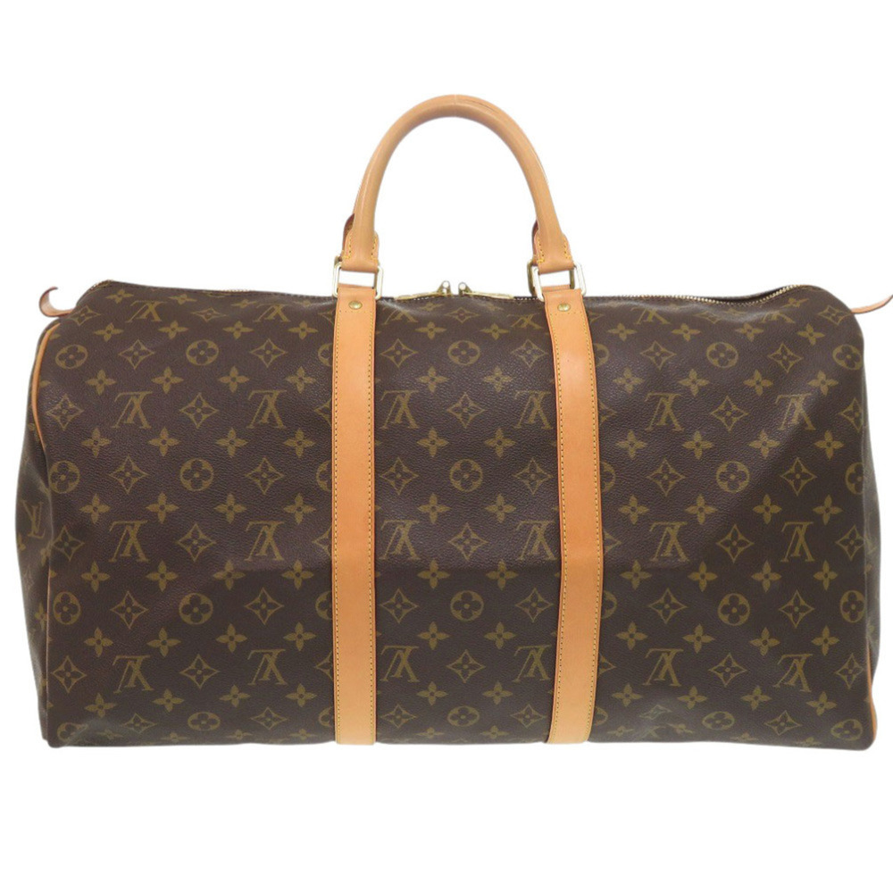 LOUIS VUITTON Brown Monogram Keepall 50 Boston Bag - Picture 2 of 10